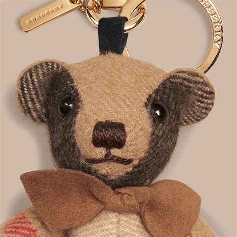 burberry thomas bear charm in check cashmere|thomas bear charm teddy bear.